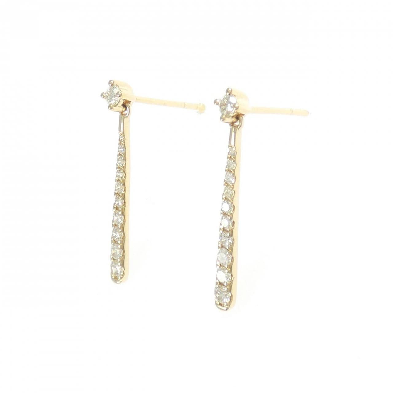 K18YG ダイヤモンド ピアス 0.50CT