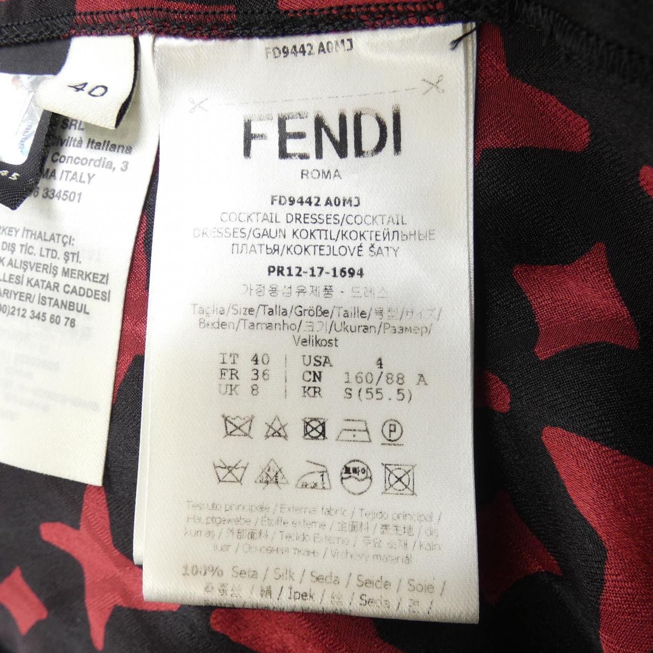 フェンディ FENDI FD9442 A0MJ ワンピース