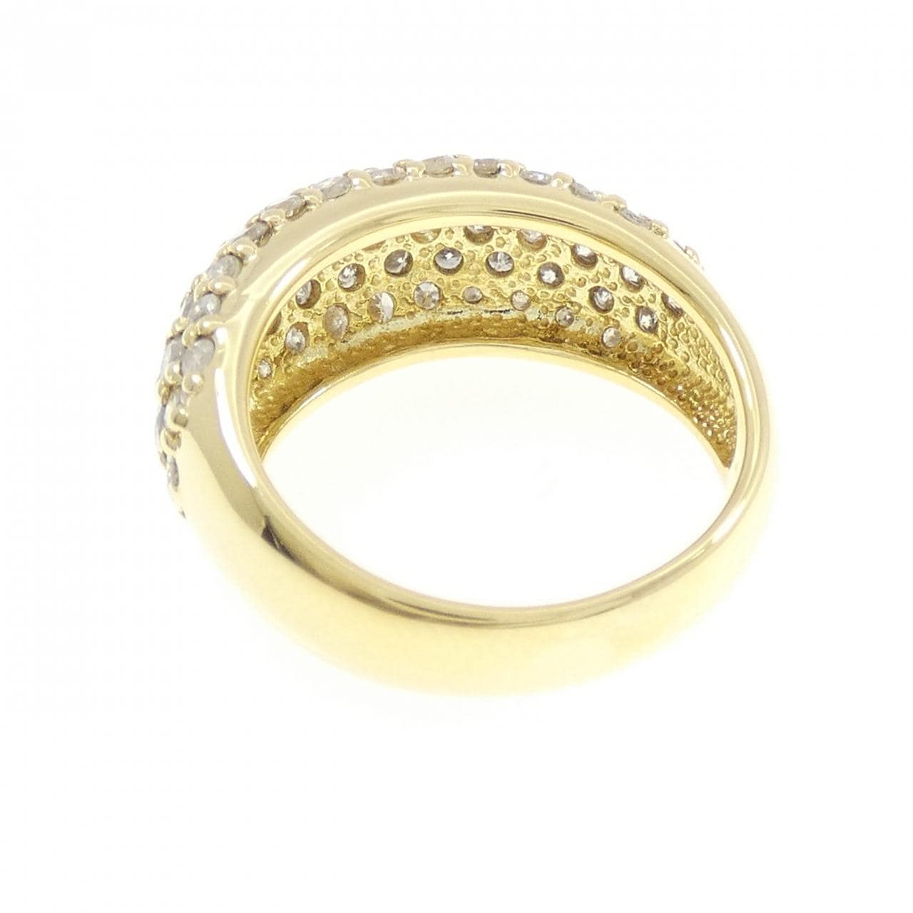 K18YG パヴェ ダイヤモンド リング 2.00CT