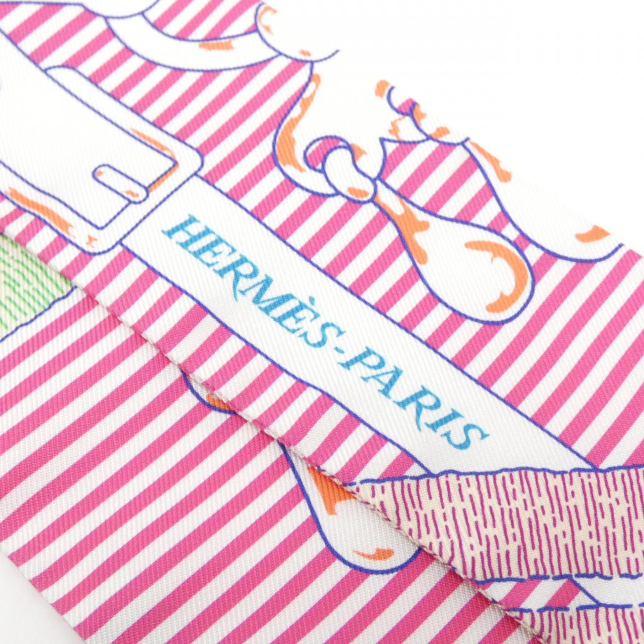 [Unused items] HERMES MORS A JOUETS CHEMISE Twilly 063419S Scarf
