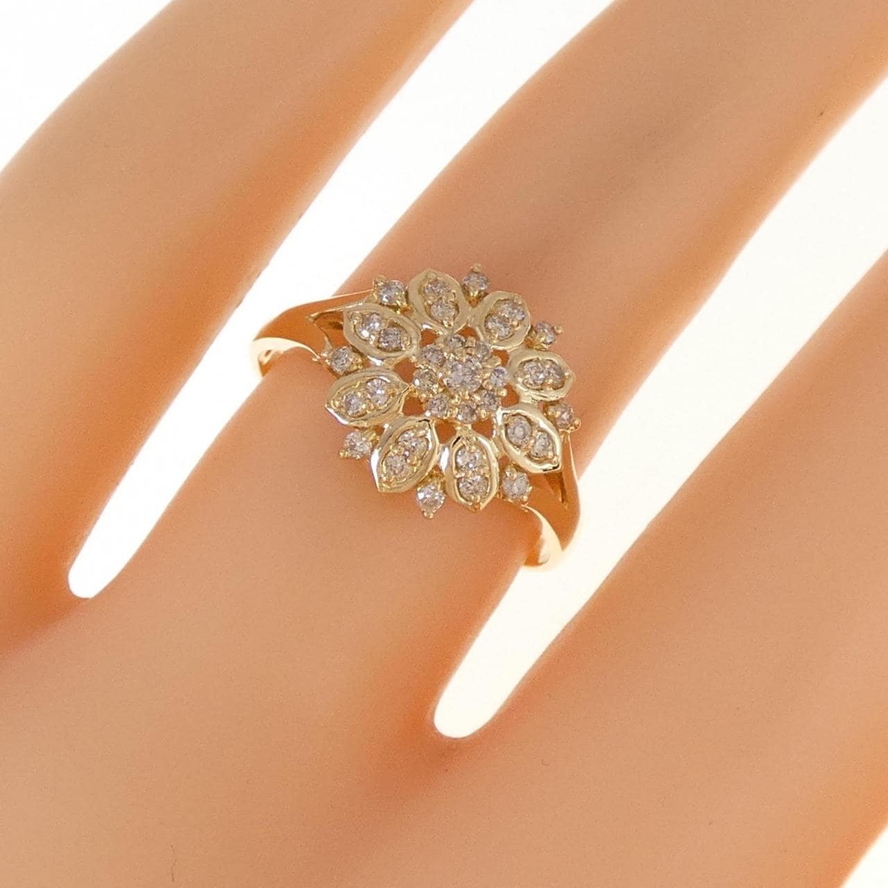 K18YG ダイヤモンド リング 0.20CT