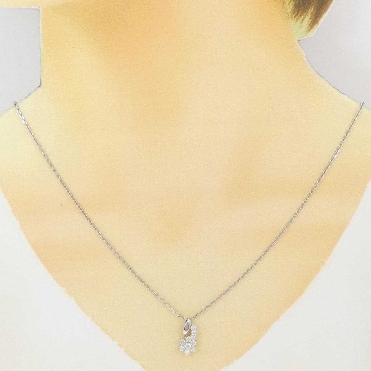 PT900/PT850 ダイヤモンド ネックレス 0.50CT