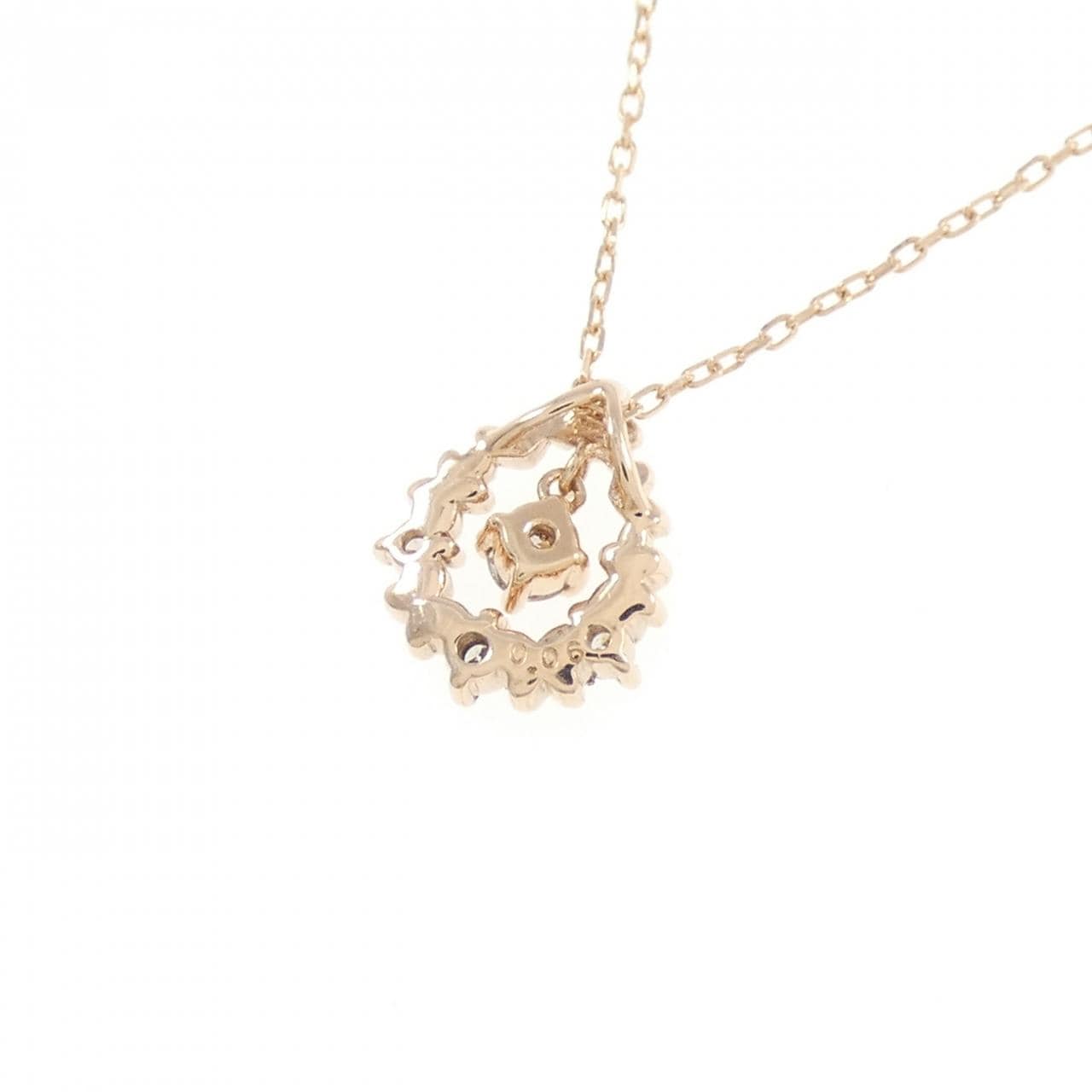 K10PG ダイヤモンド ネックレス 0.06CT
