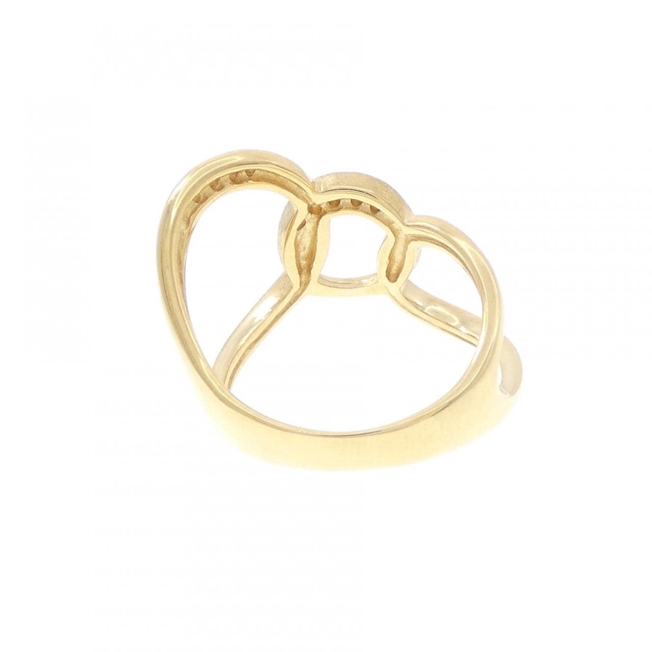 K18YG ダイヤモンド ピンキーリング 0.06CT