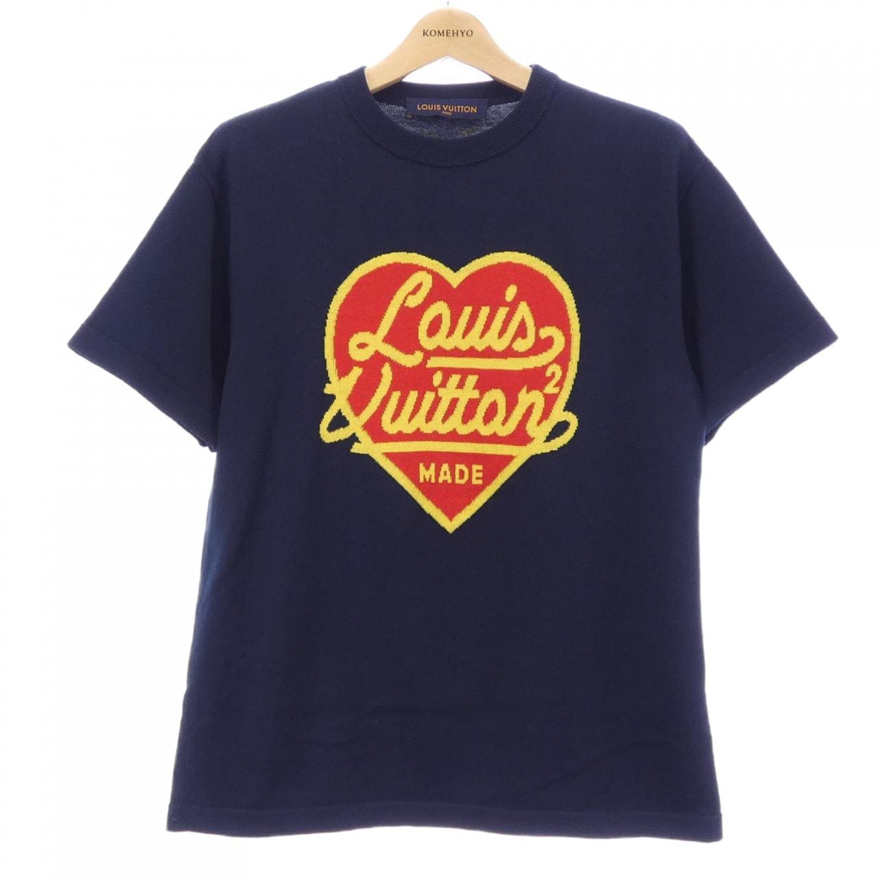 ルイヴィトン LOUIS VUITTON インタルシアジャカードハートクルーネック HMN01WJN5 NIGO ニット
