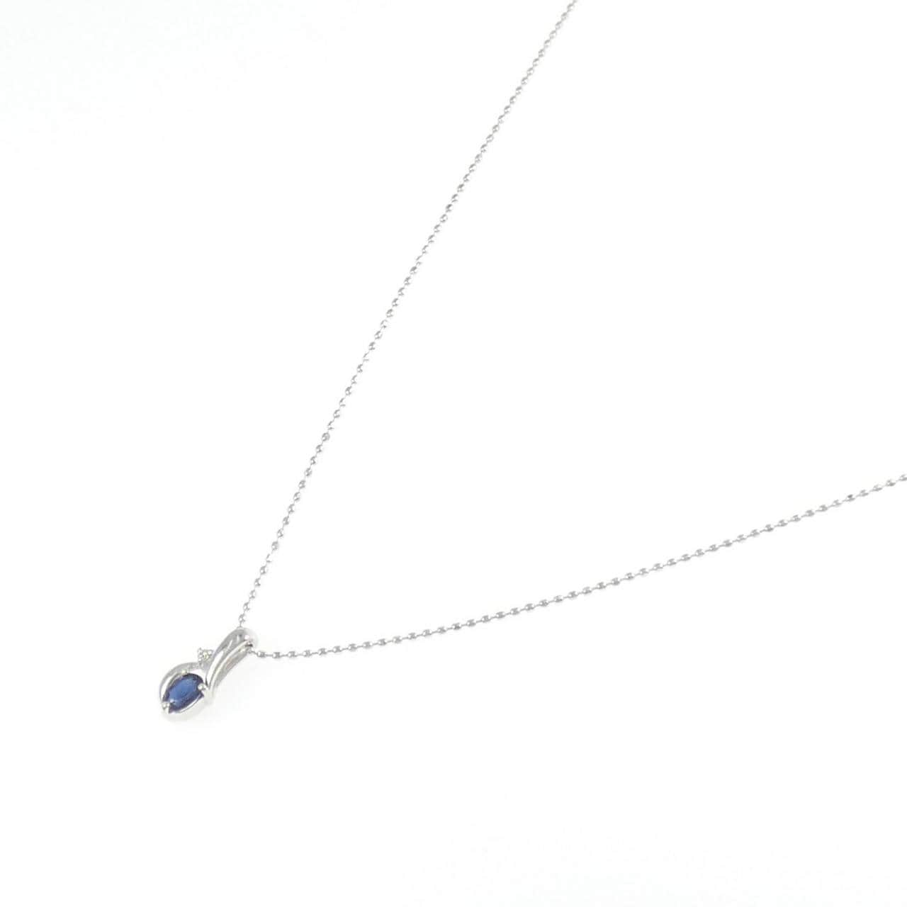 K18WG サファイヤ ネックレス