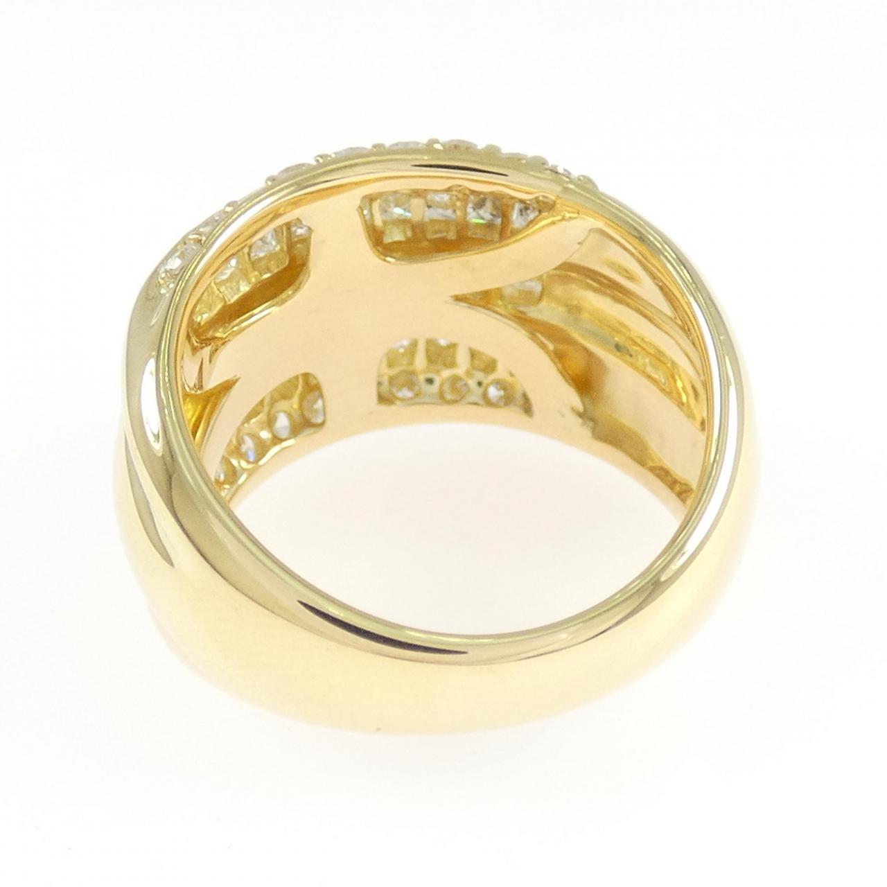 K18YG ダイヤモンド リング 1.54CT