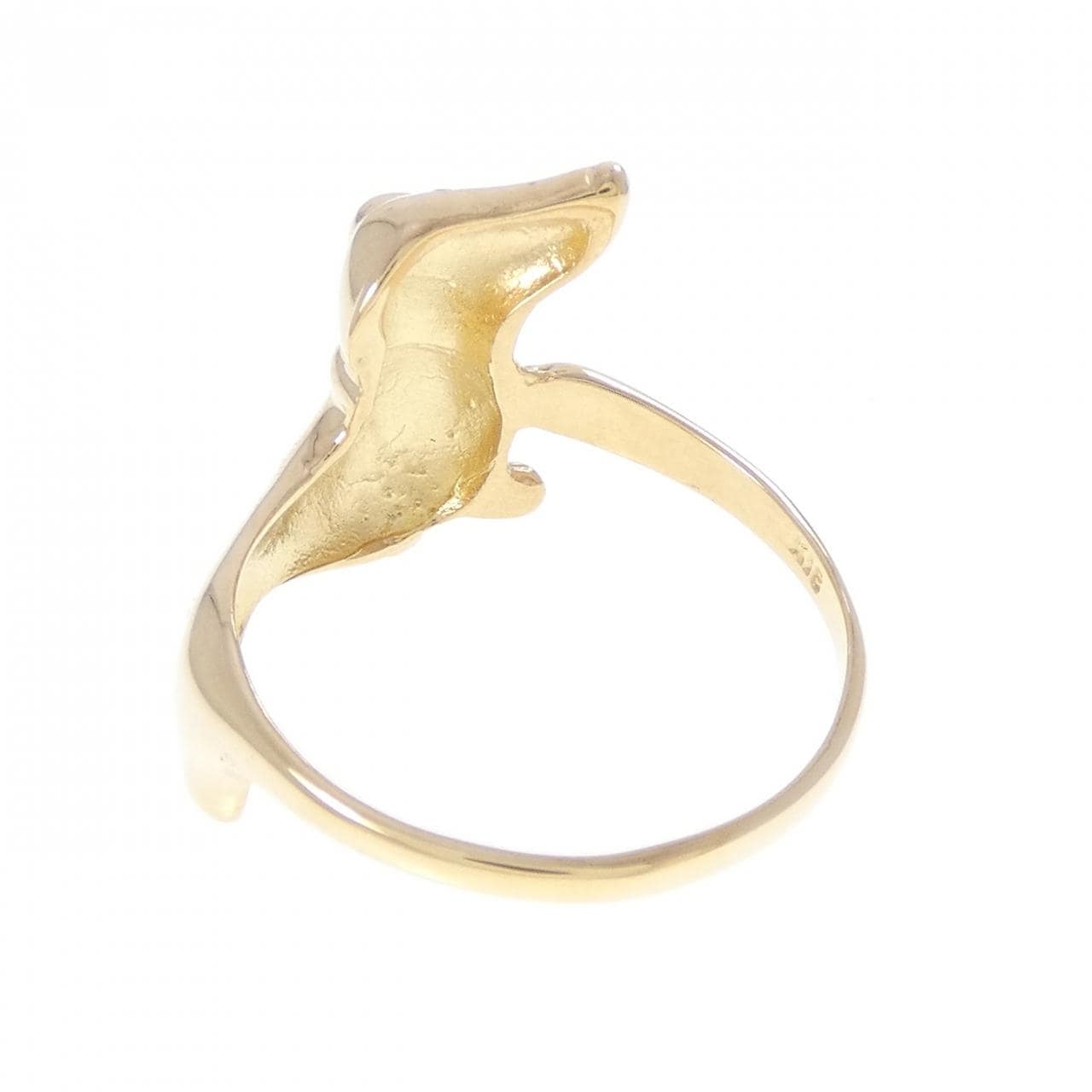 K18YG ドッグ ルビー リング