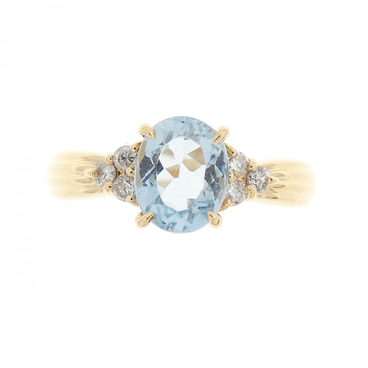 K18YG アクアマリン リング 0.81CT