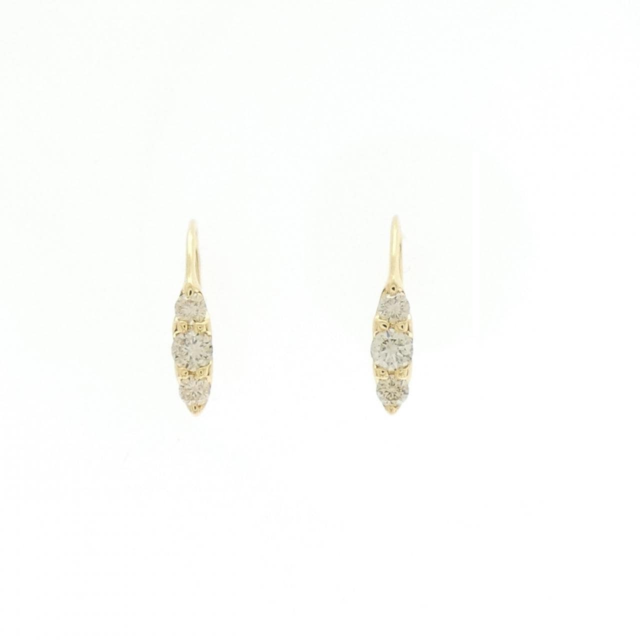 K18YG ダイヤモンド ピアス 0.20CT