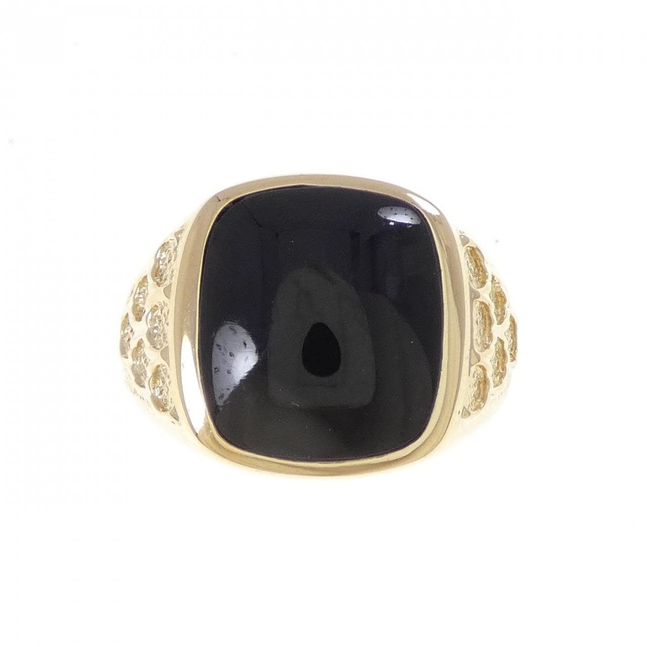 K18YG オニキス リング
