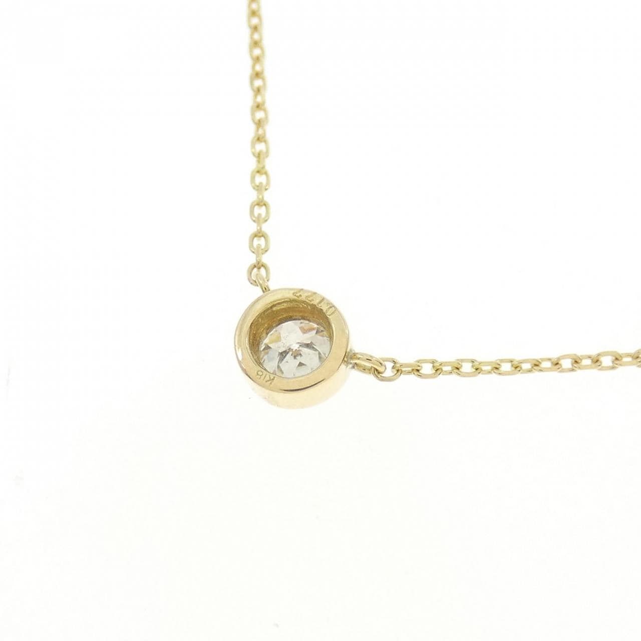K18YG ソリティア ダイヤモンド ネックレス 0.177CT