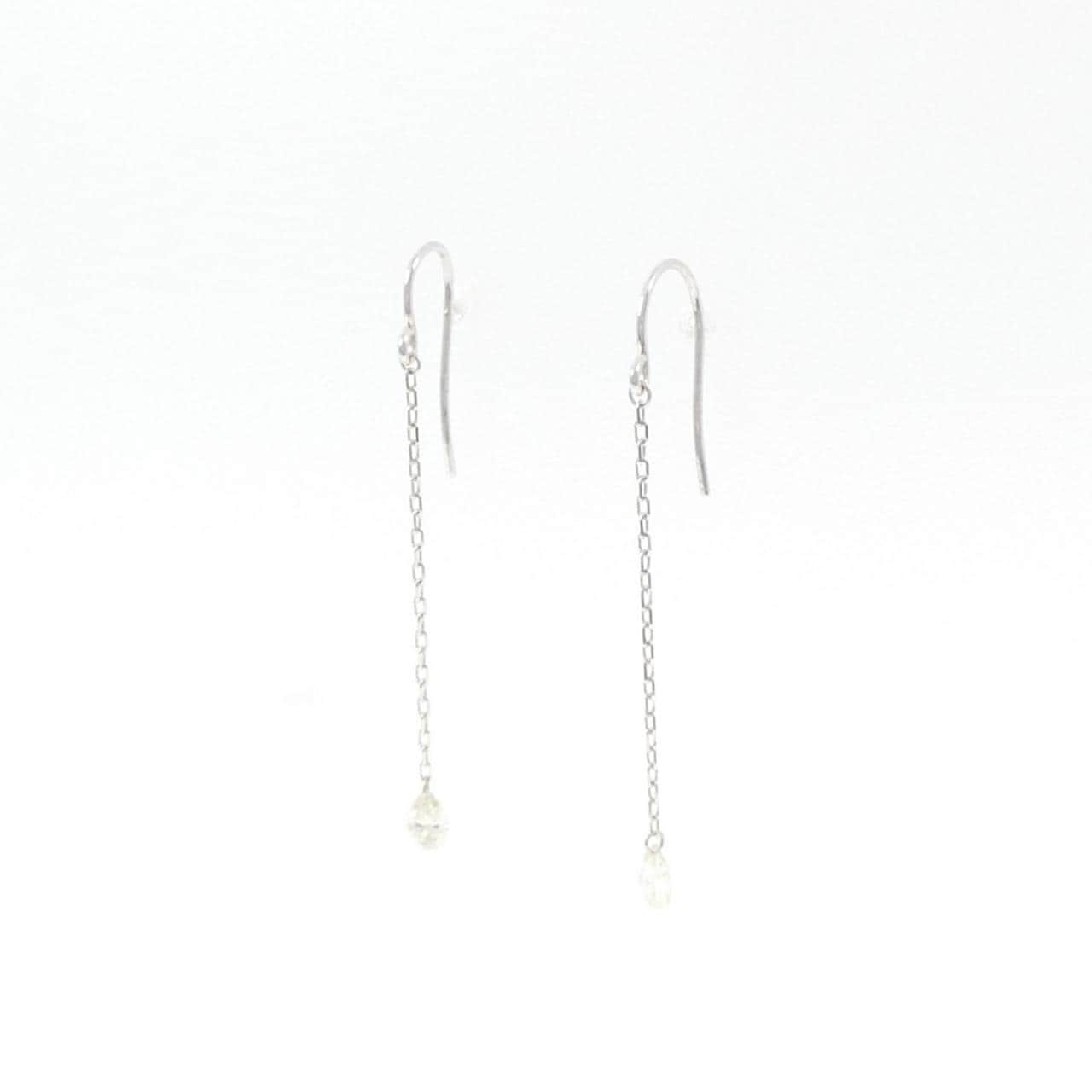 K18WG ダイヤモンド ピアス 0.20CT