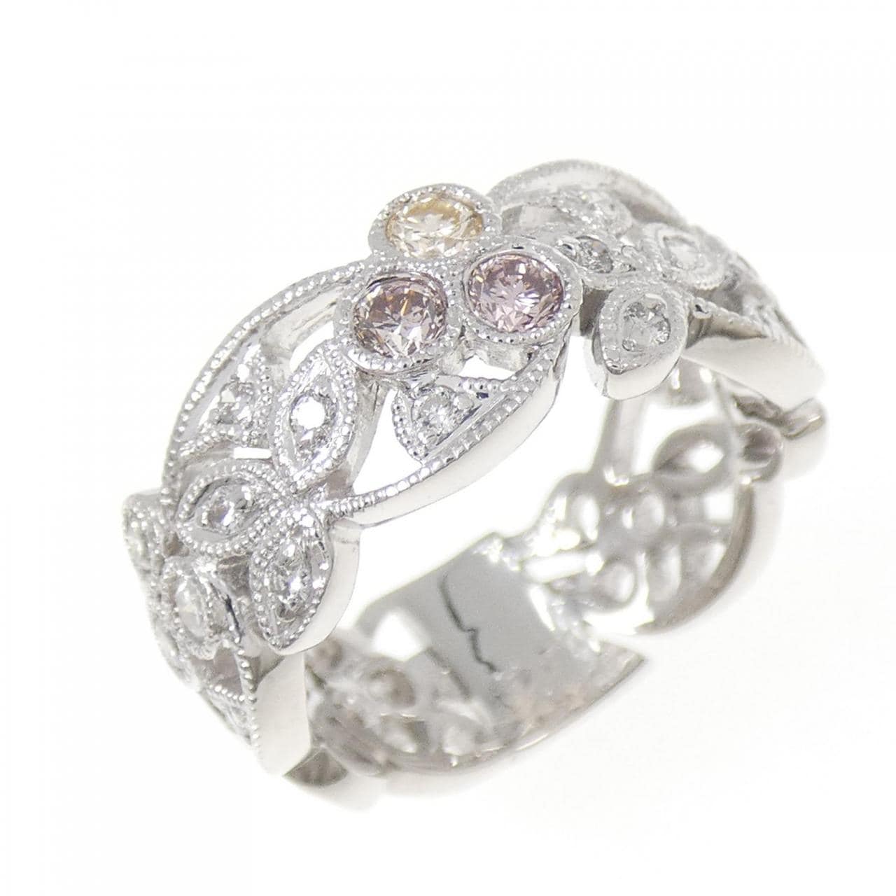 K18WG ダイヤモンド リング 0.16CT