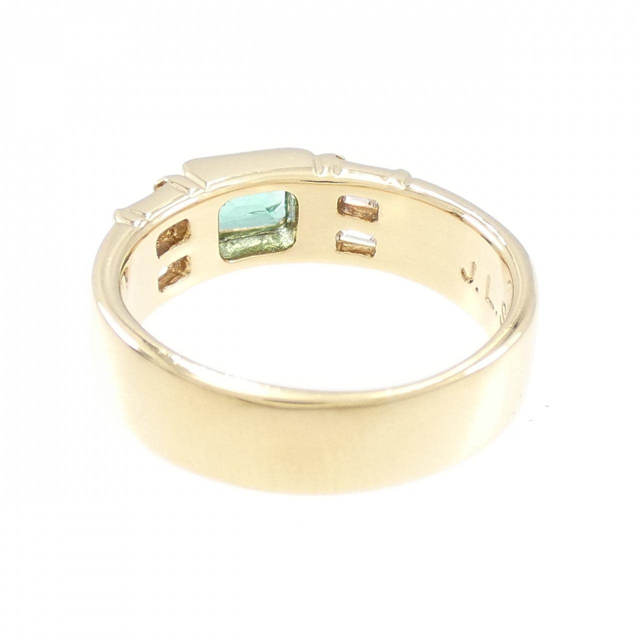 K18YG エメラルド リング 0.34CT