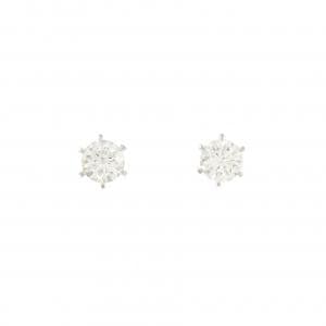 【リメイク】PT900/ST ダイヤモンド ピアス 0.510CT 0.513CT D VVS2 3EXT-EXT