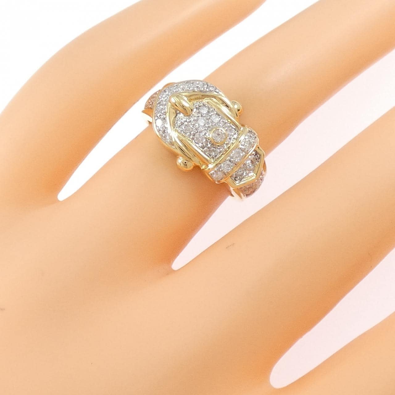 K18YG/K18WG ダイヤモンド リング 0.50CT