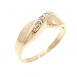 K18YG ダイヤモンド リング