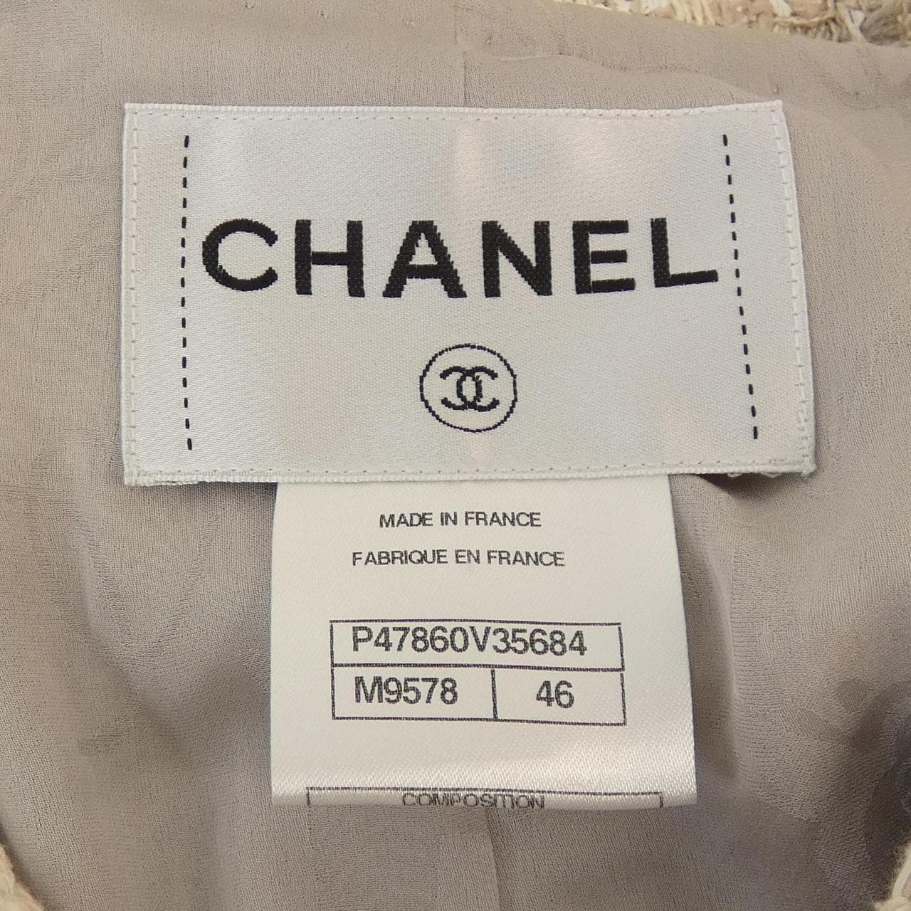 シャネル CHANEL P47860V35684 ノーカラージャケット