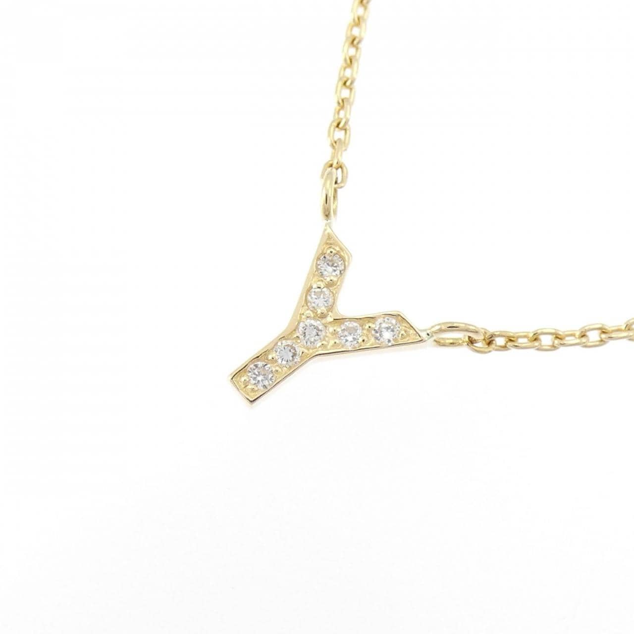 スタージュエリー イニシャル ダイヤモンド ネックレス 0.04CT