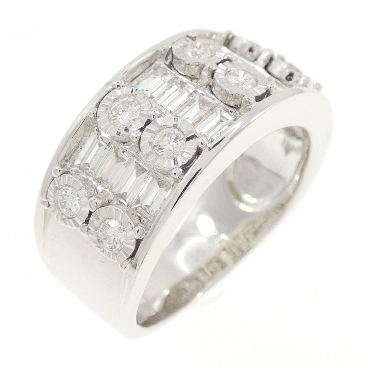K18WG ダイヤモンド リング 0.90CT