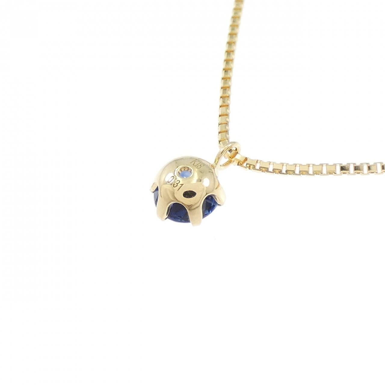 K18YG サファイヤ ネックレス 0.31CT