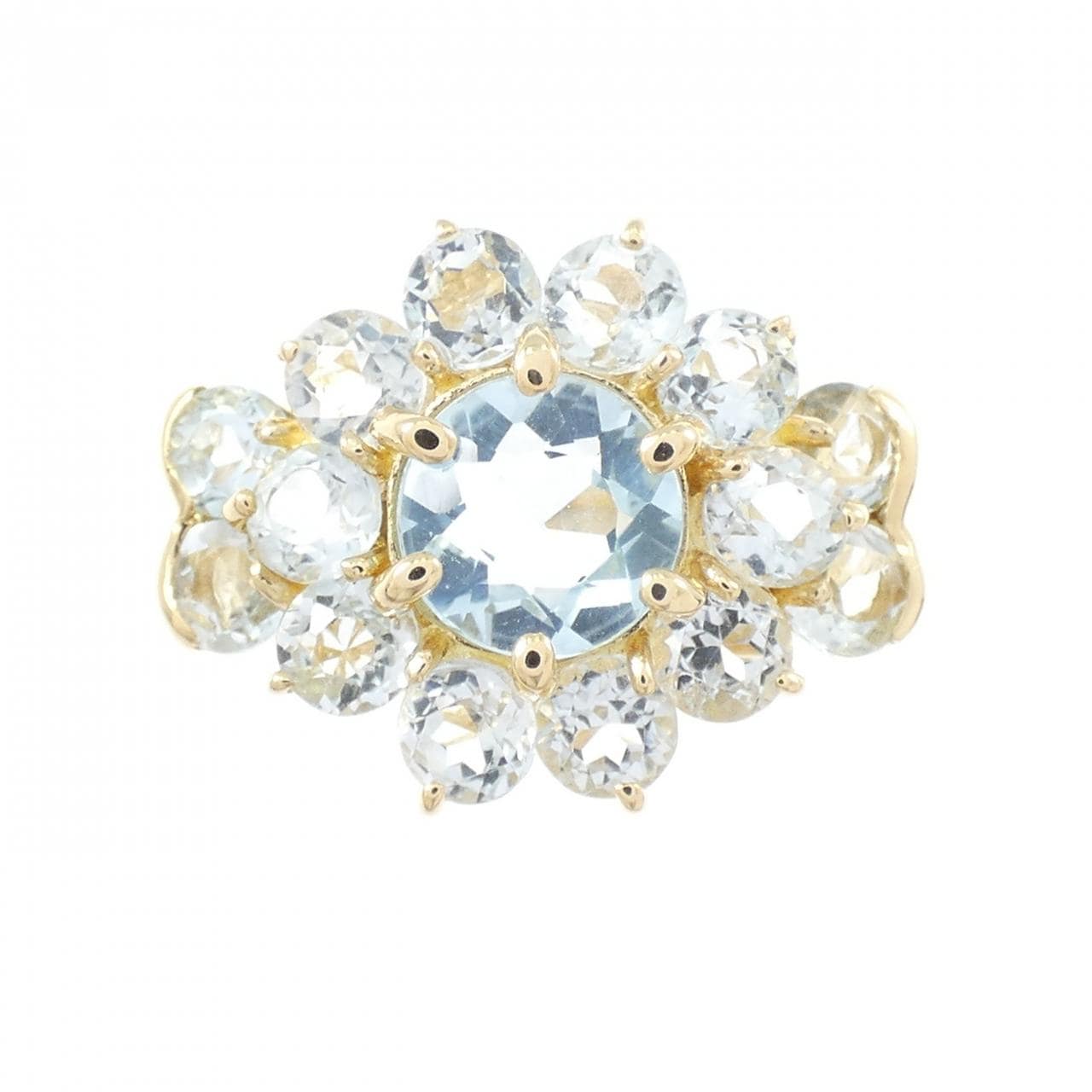 K18YG ブルートパーズ リング