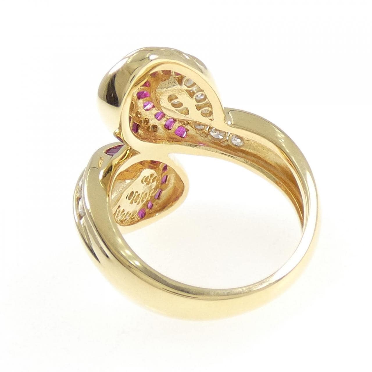 K18YG ルビー リング 1.40CT