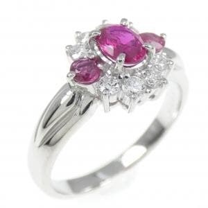 PT ルビー リング 0.58CT