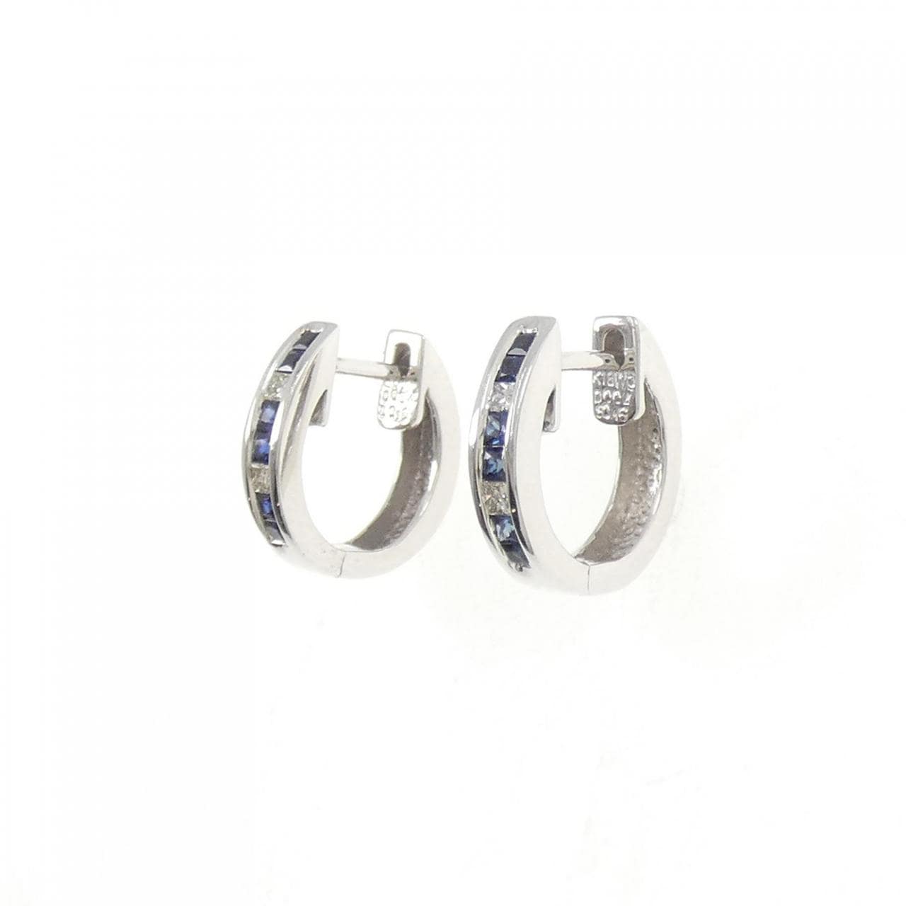K18WG サファイヤ ピアス 0.30CT