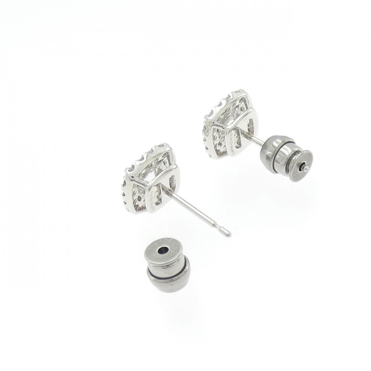 【リメイク】PT900/ST ダイヤモンド ピアス 0.516CT 0.525CT F SI1 VG