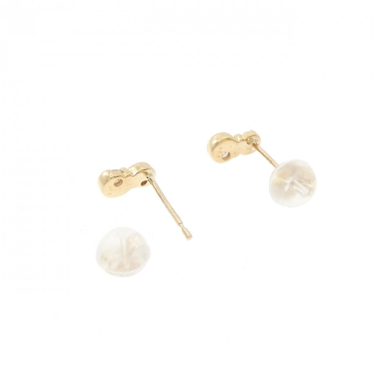 K18YG ダイヤモンド ピアス 0.10CT