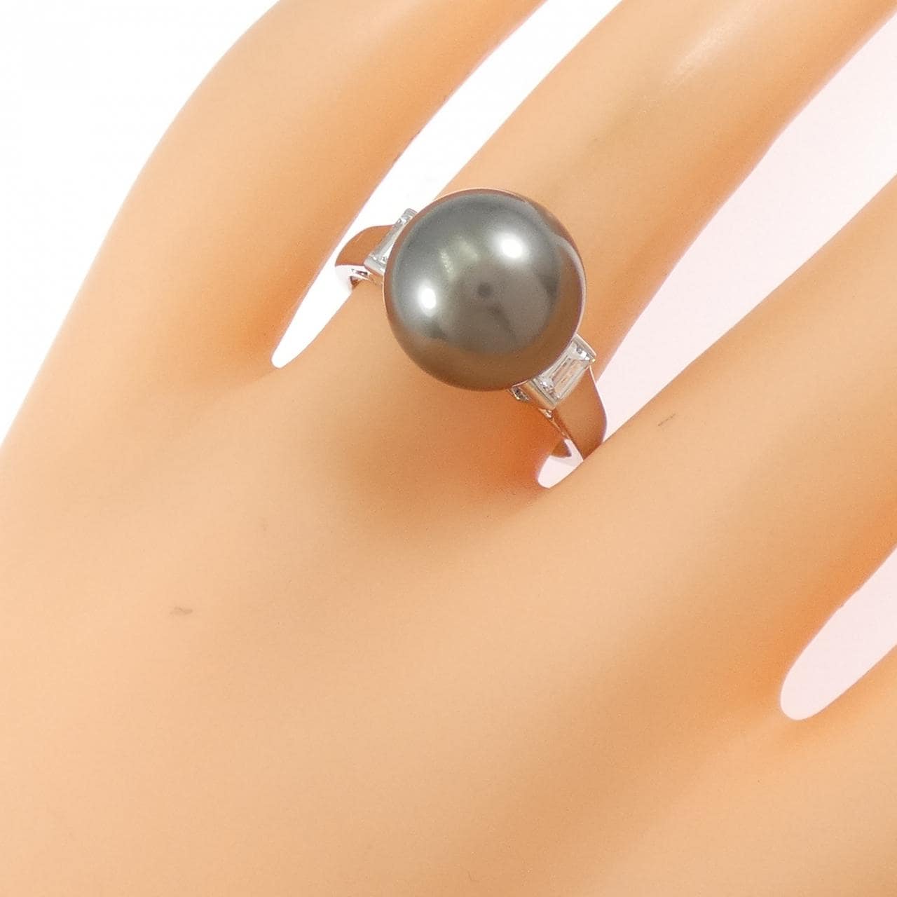 ミキモト 黒蝶パール リング 11.1mm