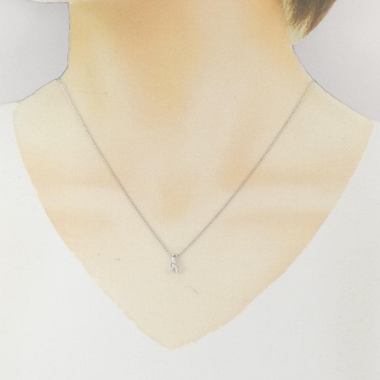 PT950/PT850 ダイヤモンド ネックレス 0.15CT