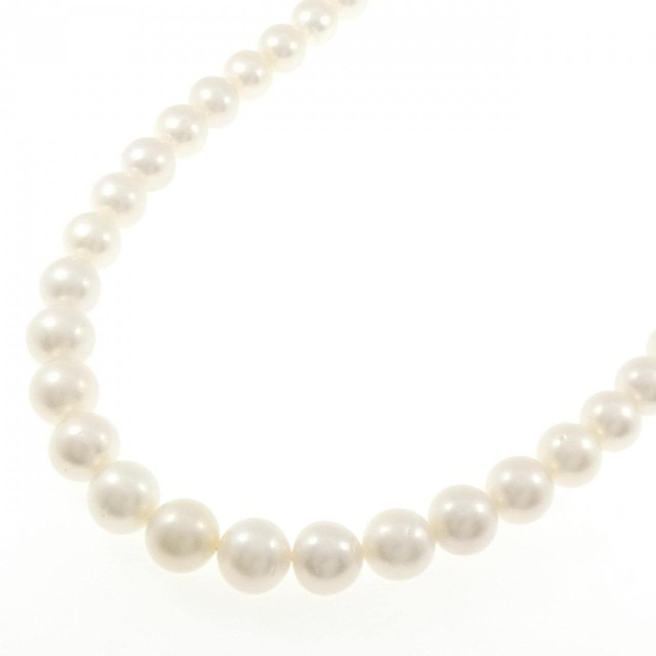 シルバークラスプ 白蝶パール ネックレス 9-12mm