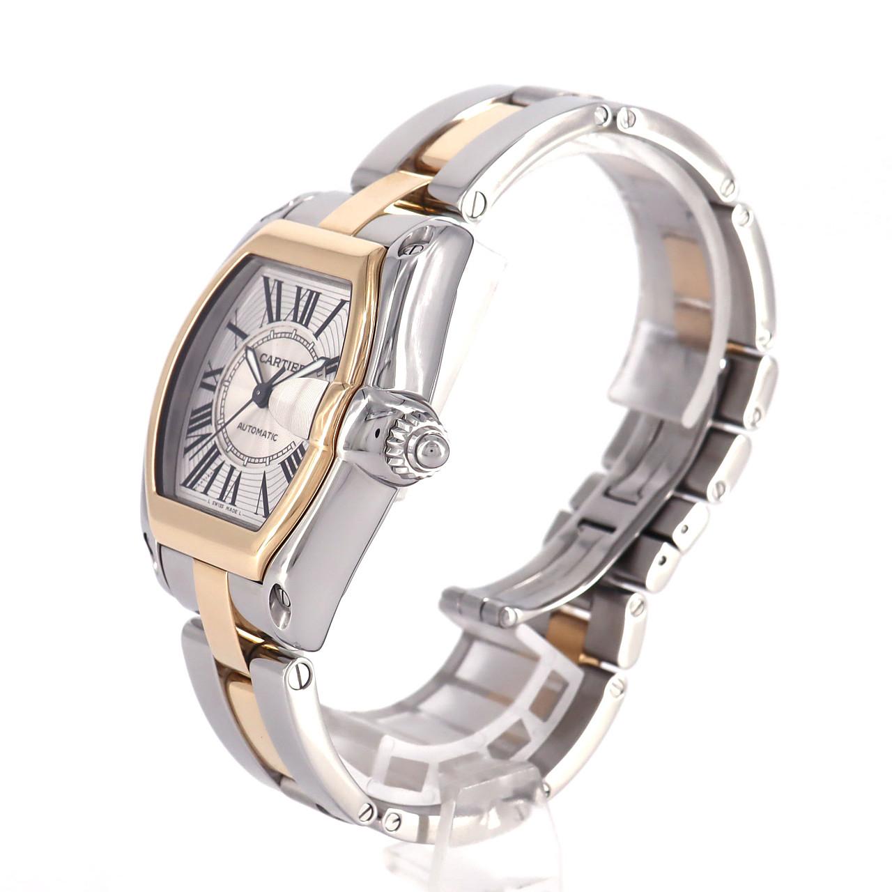 Cartier Roadster LM Combi W62031Y4 SSxYG自動上弦