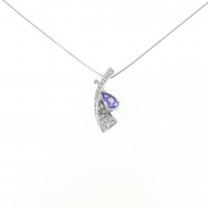 PT900/PT850 タンザナイト ネックレス 0.85CT