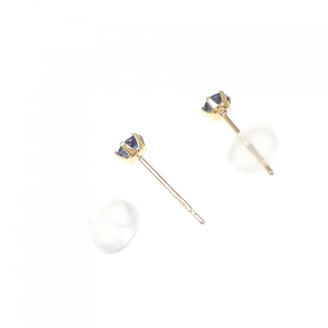 【新品】K18YG サファイヤ ピアス 0.20CT