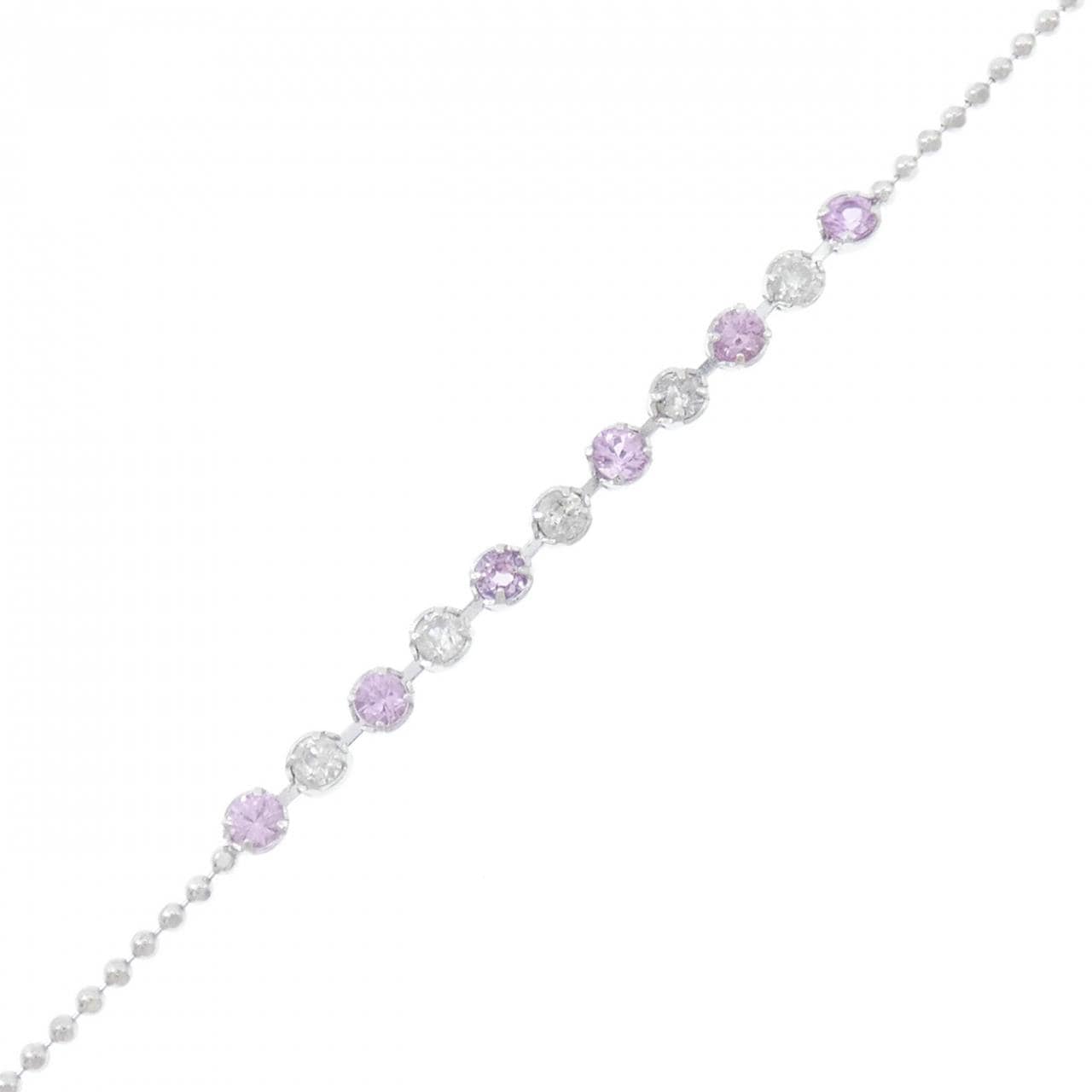 K18WG藍寶石手鏈0.30CT