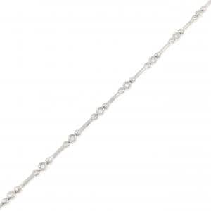 K18WG ダイヤモンド ブレスレット 0.24CT