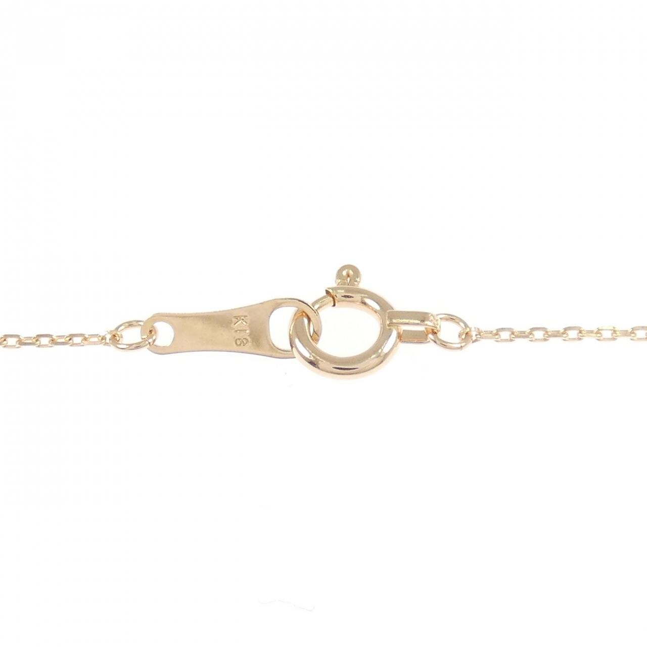 K18PG ソリティア ダイヤモンド ネックレス 0.30CT