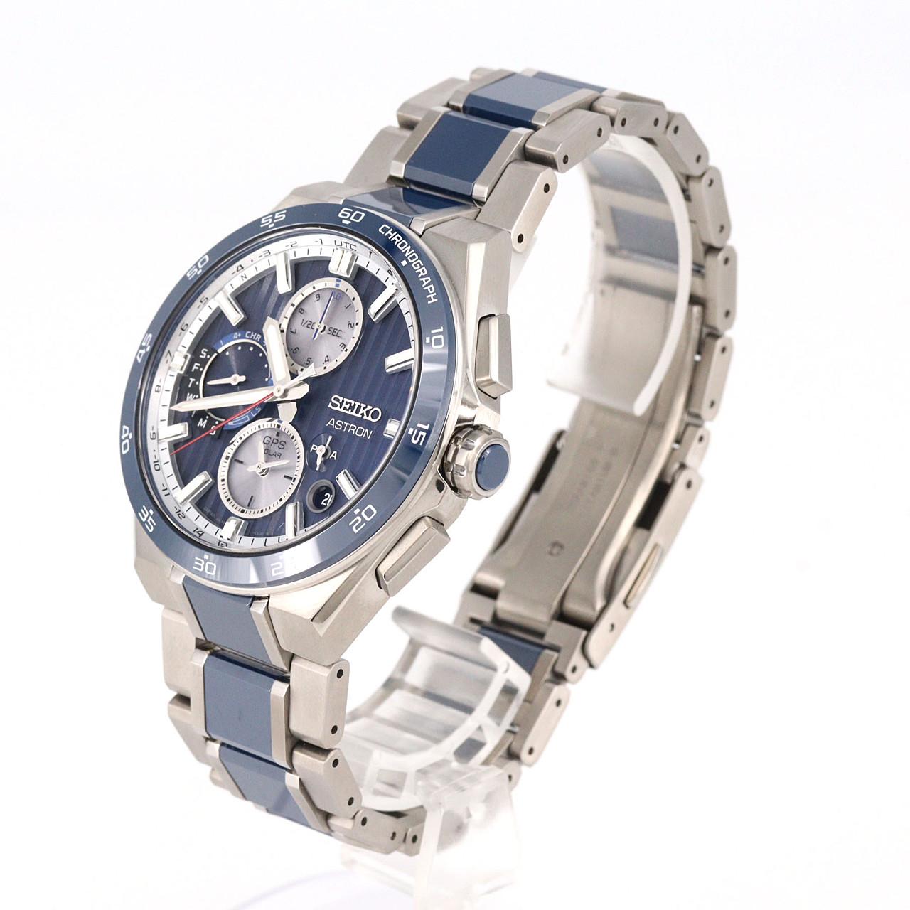 セイコー アストロンGPS 電波時計 5X83-0AA0/SBXC181 TIxセラミック ソーラークォーツ