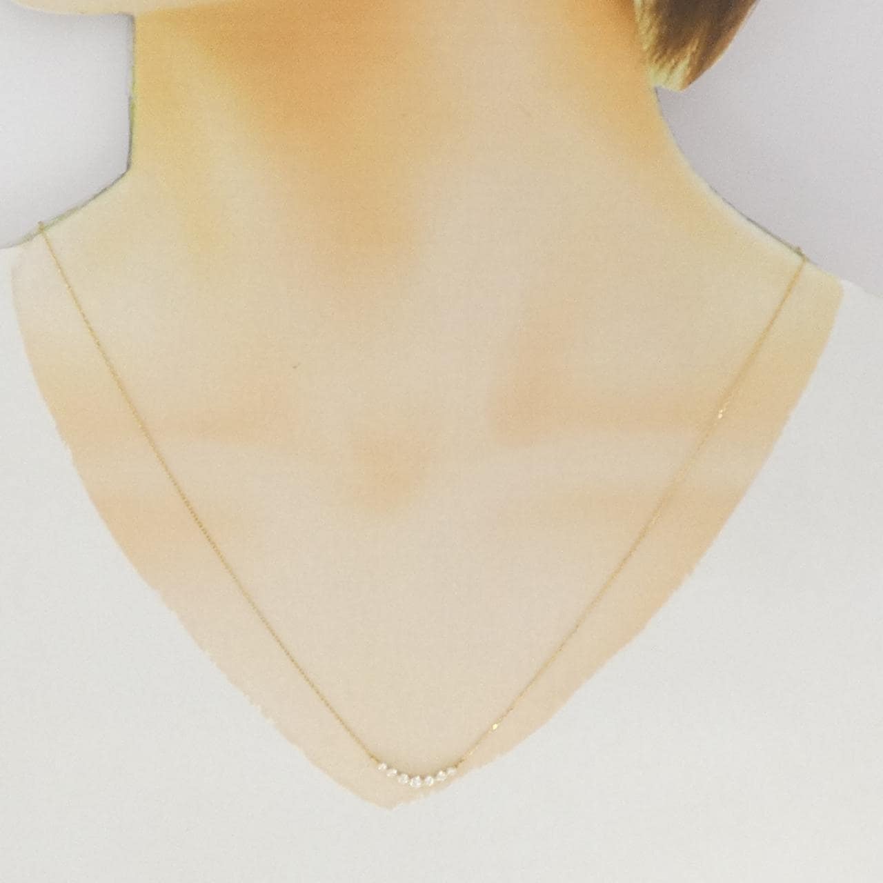 K18YG ダイヤモンド ネックレス 0.20CT