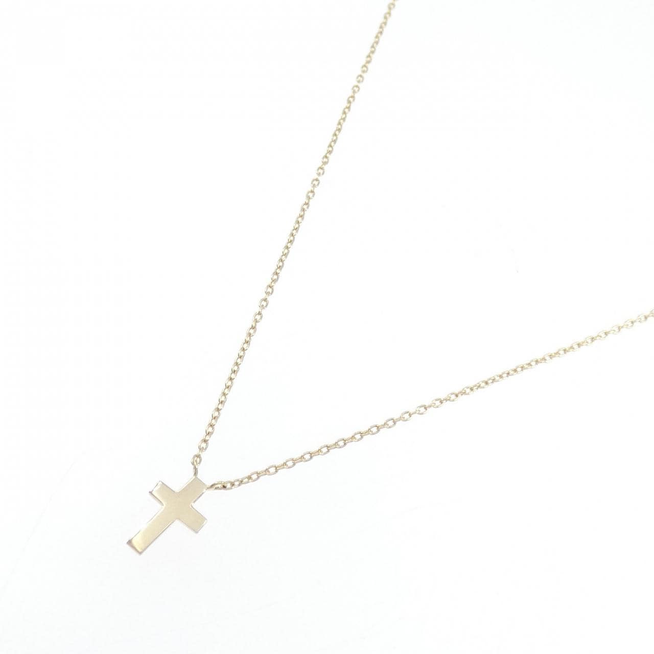 K10YG クロス ネックレス