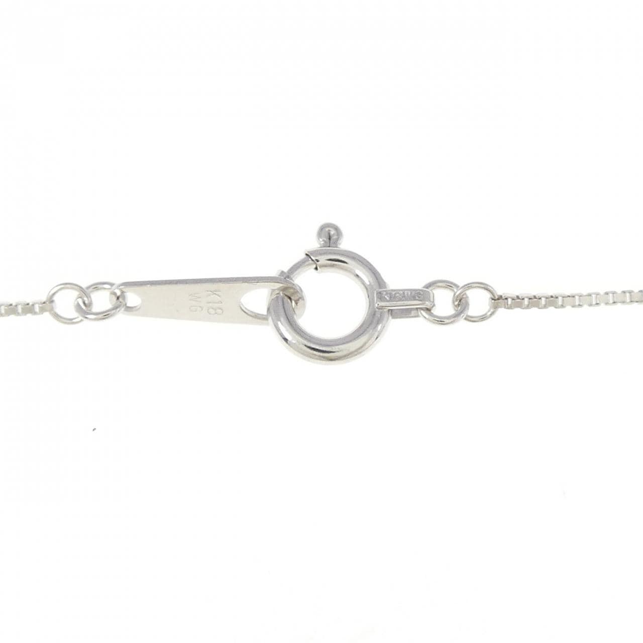 K18WG エメラルド ネックレス 0.37CT