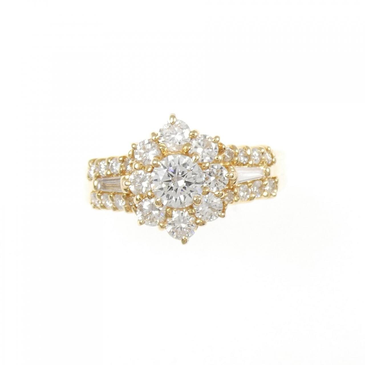 K18YG ダイヤモンド リング 0.28CT
