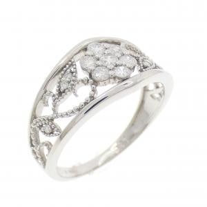 PT900 フラワー ダイヤモンド リング 0.31CT