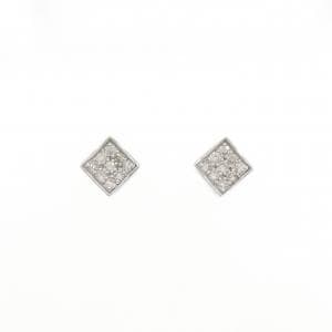 K18WG ダイヤモンド ピアス 0.30CT