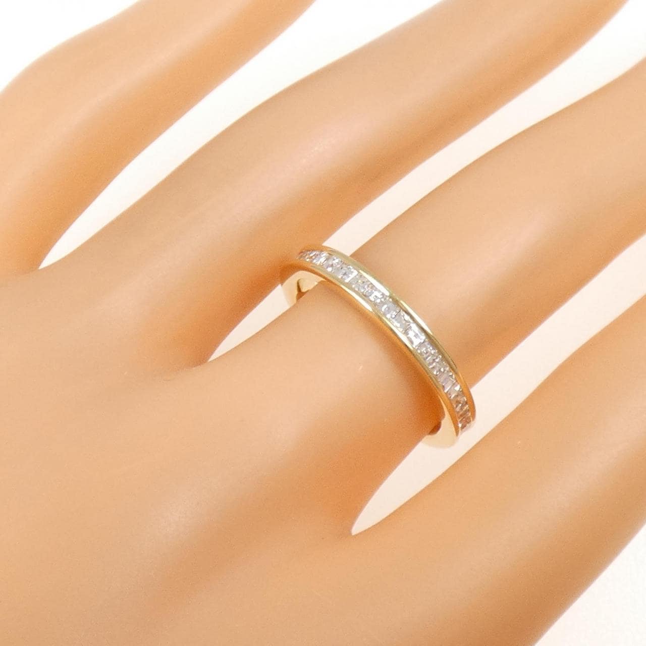 K18YG フルエタニティ ダイヤモンド リング 1.00CT