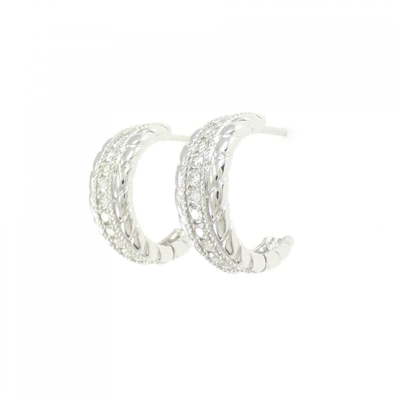 PT900 ダイヤモンド ピアス 0.50CT